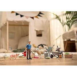 Schleich Farm World - Animal Feeding Playset for Boys and Girls - Farm Animal Toys for Imaginative Play - Kids Ages 3+| 72287