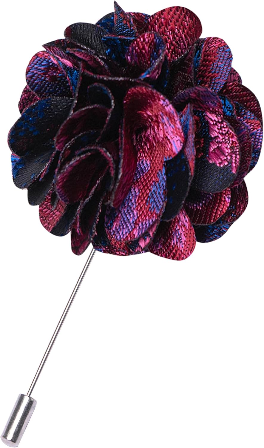 JEMYGINS Floral Pre-tied Bow Tie and Pocket Square Cufflinks Lapel Pin Sets for Men 4PCS - Image 3