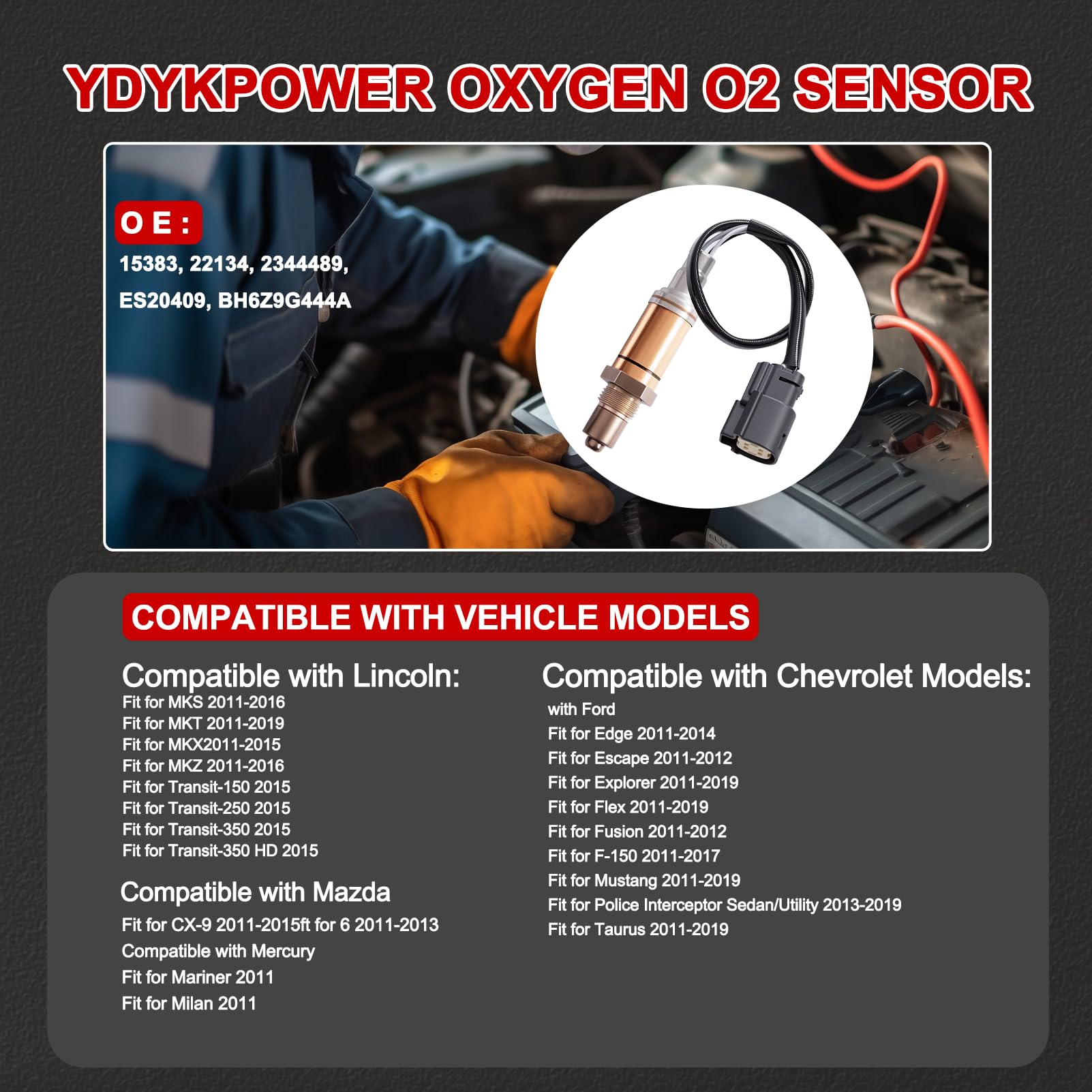 ROLLATOO Oxygen O2 Sensor 15383 - Premium OE Fitment 02 Sensors