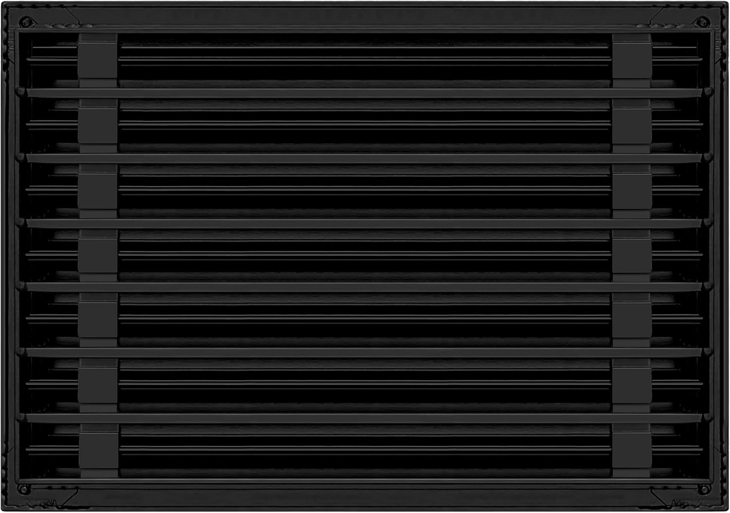 BUILDMART - 20x14 Modern AC Vent Cover - Decorative Black Aluminum Air Vent - Standard Linear Slot Diffuser - Heating and Cooling Register Grille for Ceiling, Walls & Floors - Texas Buildmart