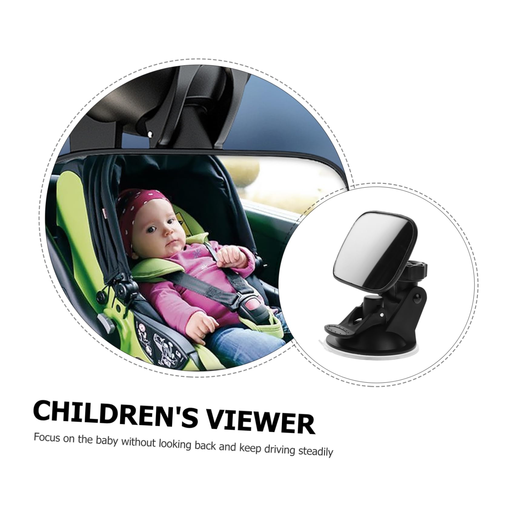 OUNONA 5 Uds Espejo Retrovisor Para Niños Espejos Asiento De Del Asiento Del Retrovisor Para Coche Infantil Para Coche De Orientado
