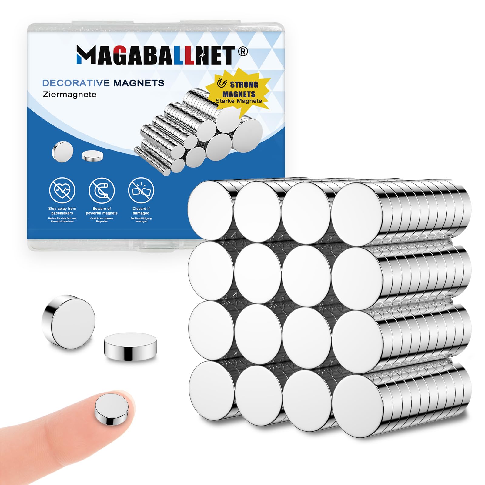 65 Pack 10×2mm Strong Magnets, Neodymium Magnet, Small Magnets for Crafts, Refrigerator, Whiteboard, DIY, Office, Door, 3D Printer — Amazon image 22