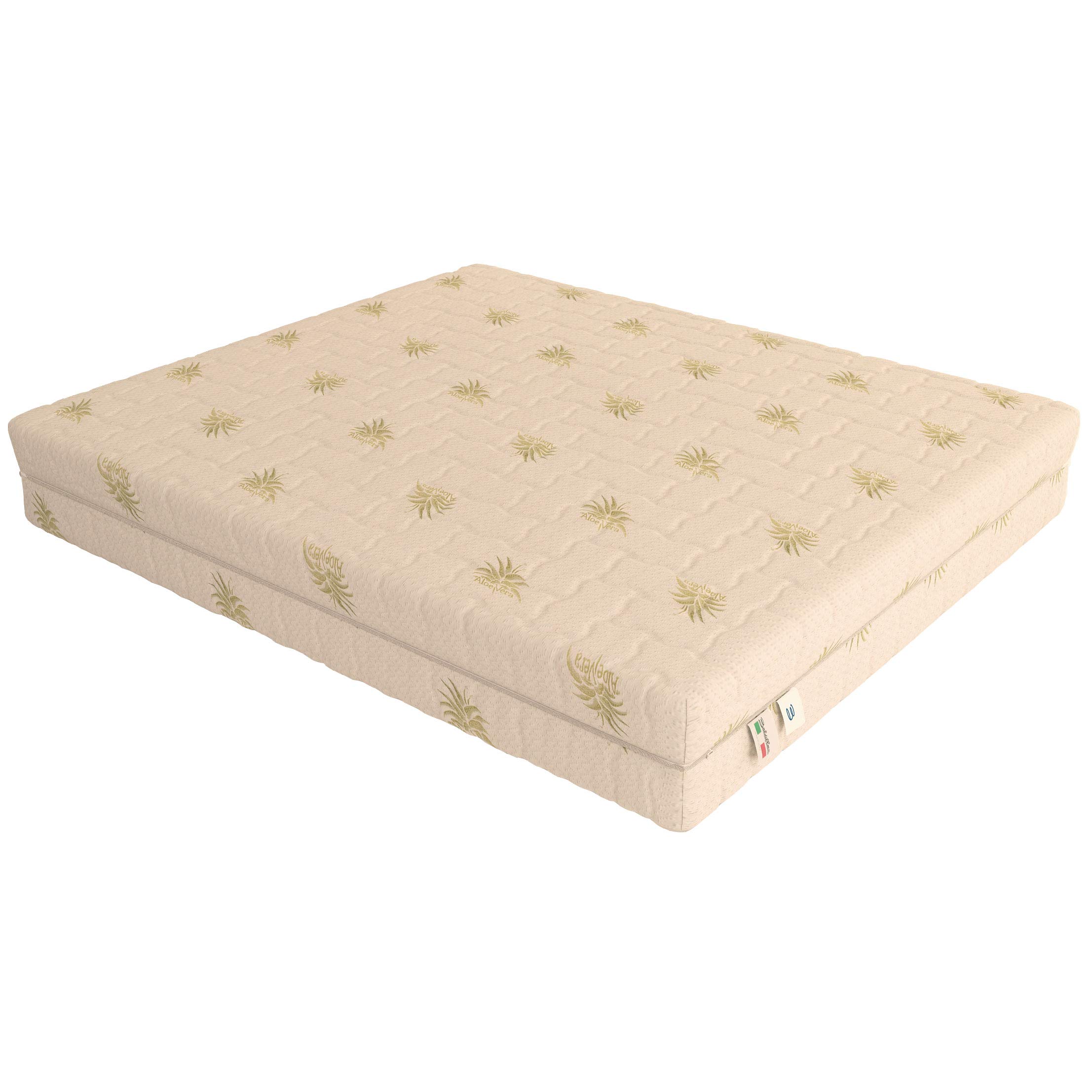 Baldiflex Emporio Materasso Memory Matrimoniale, Dream Soft, 7 cm Memory, H 25 cm, Sfoderabile Aloe 3D, Misura 160x190x25cm