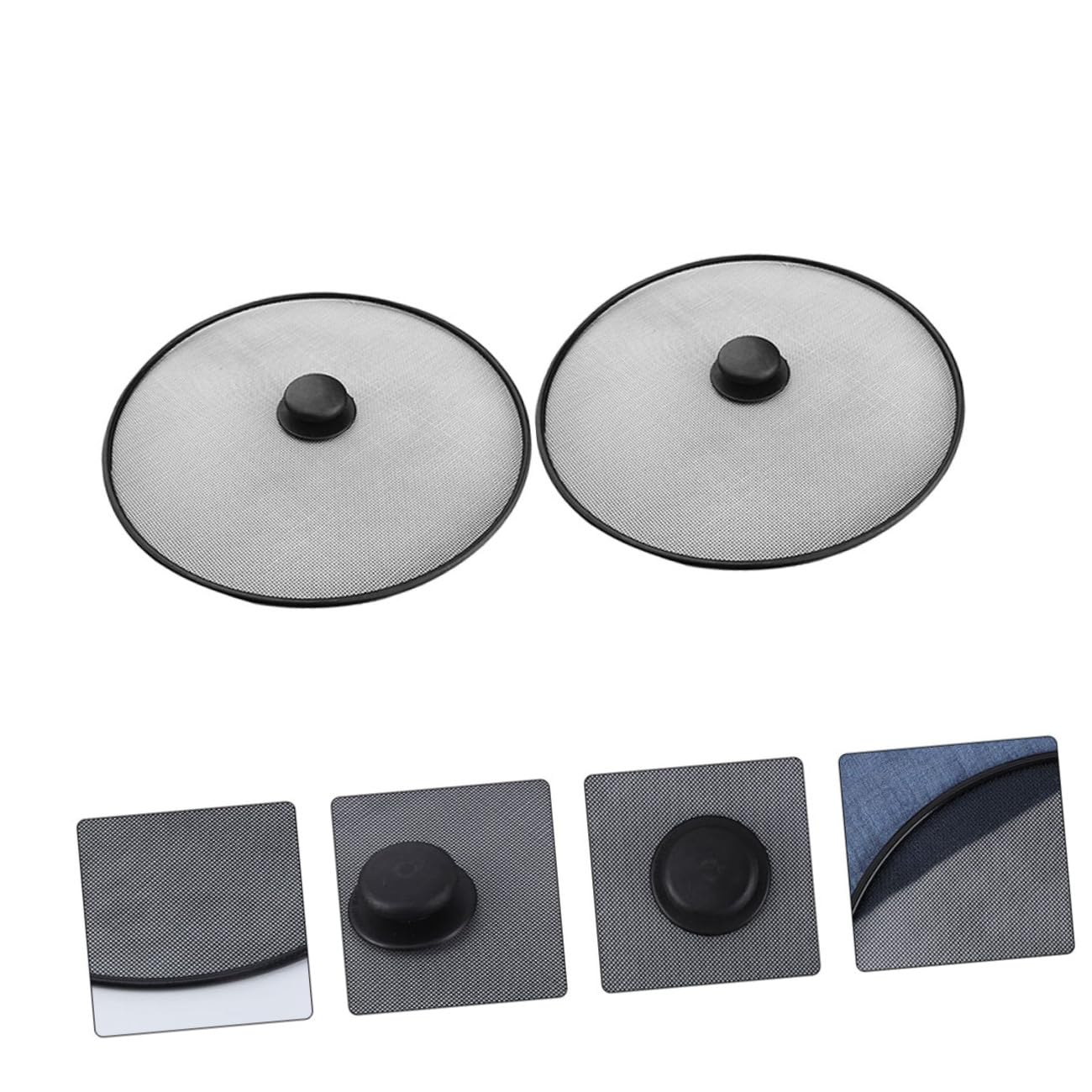 PLAFOPE 4piezas Cubierta Inoxidable Antisalpicaduras para Olla De Protección De Cocina contra Salpicaduras De Utensilio De Cocina Práctico y
