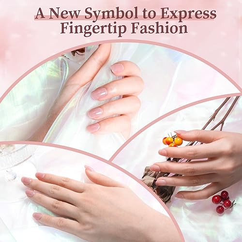 Miniatura 7 de JODSONE 120 uñas postizas cortas a presión con pegamento para uñas, uñas postizas cortas de ataúd para extensión de uñas, kits de uñas postizas