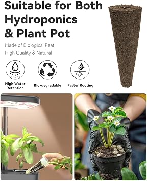 LYKOCLEAN Herb Seed Pod Kit Compatible with AeroGarden Hydroponics Growing System, Complete Indoor Gardening Supply (Strawberry, 16-pods)
