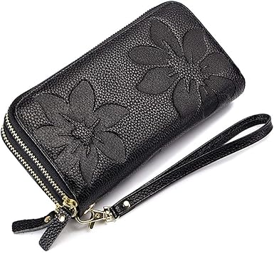 large double zipper wallet