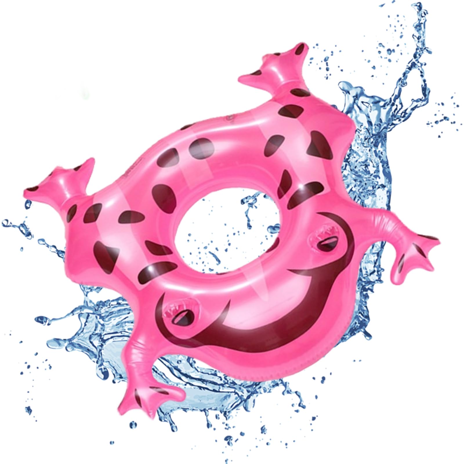 Frog Swimming Ring for Kids Pool Float Inflatable Rings Kids Rubber Ring Durable Inflatable Pool Floats for 4-9 Years Old PVC Rubber Ring Summer Beach Party Pool (Frog)