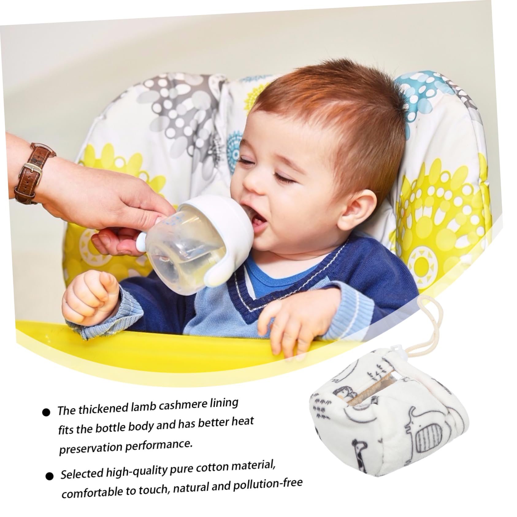 UPKOCH 5stücke Niedlicher Milchflaschen-Schutz Waschbarer Anti-Drop Sleeve Für Babyflaschen Universelle Isolierabdeckung Für Neugeborene Praktisches Zubehör