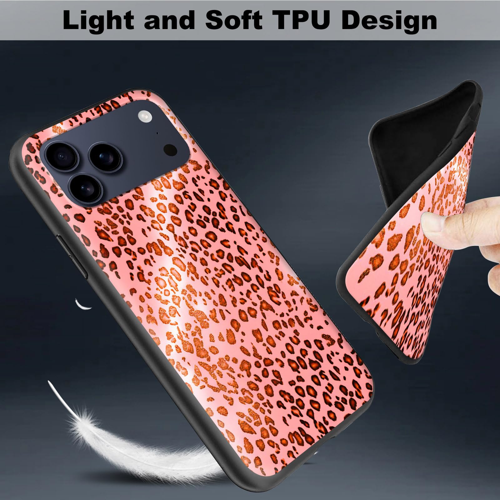 Amazon.com: for iPhone 17 Pro Max Case with Pink Leopard Prints