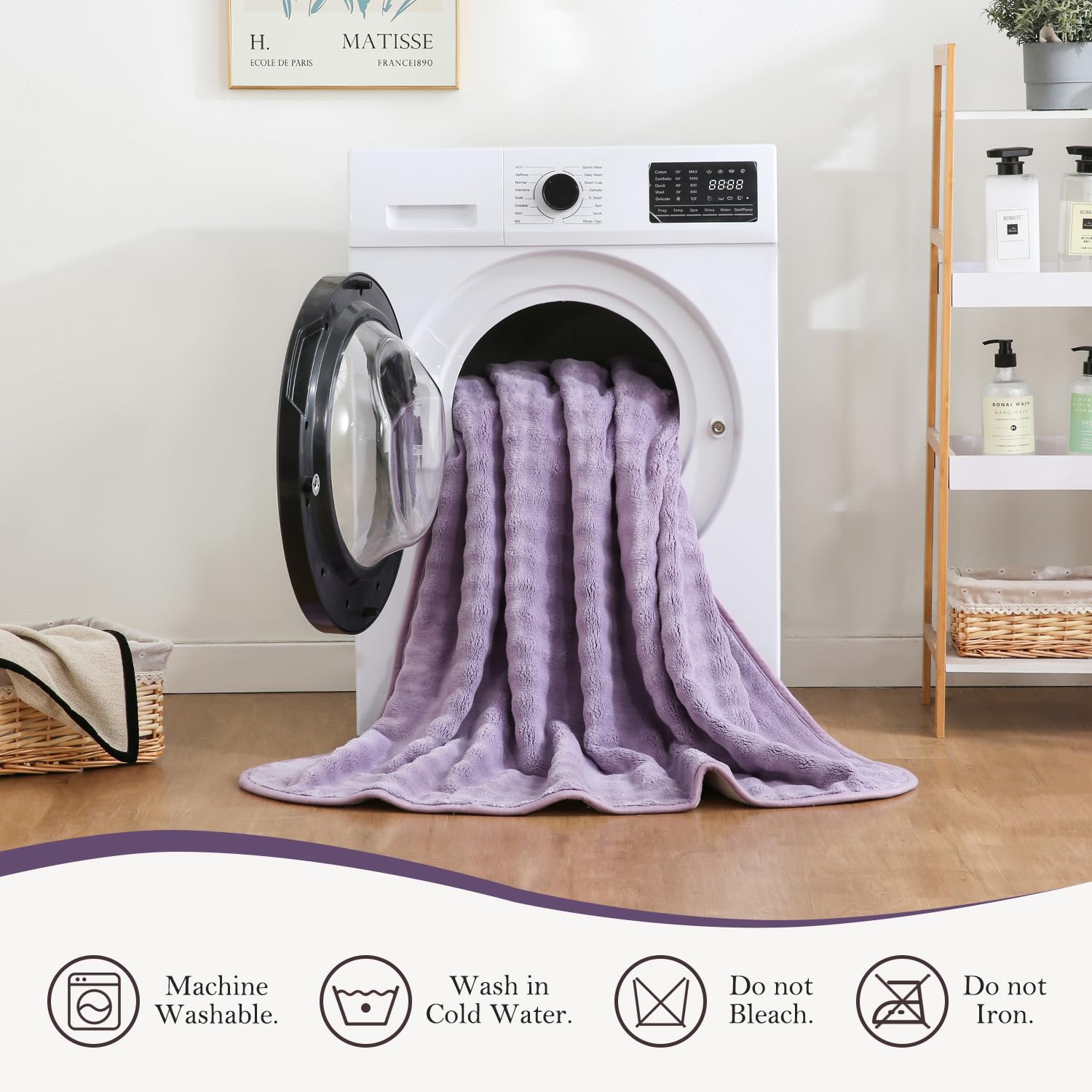 Manta impermeable para cama, sofá, coche, manta suave a prueba de fugas con patrón de burbujas 3D, manta reversible a prueba de agua para mascotas, perros, gatos, cachorros (60 x 80 pulgadas