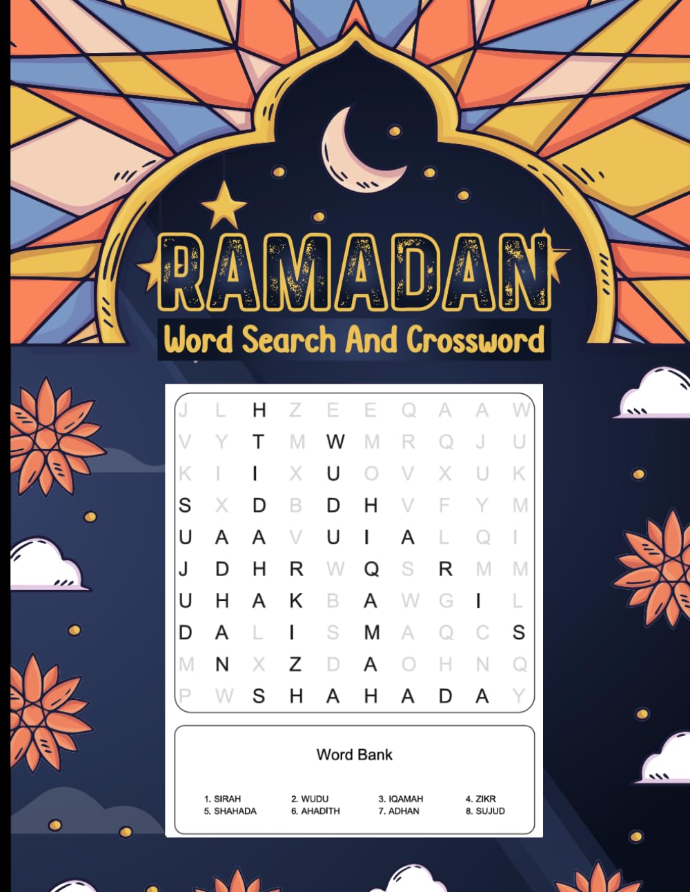 Ramadan Word Search and Crossword: Fun Islamic Puzzle Activities for Kids, Teens, and Families