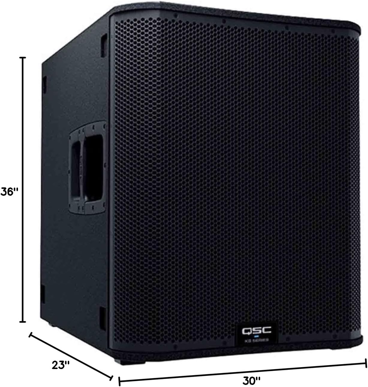 Dimensions diagram of the QSC KS118 Subwoofer