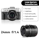7artisans 24mm F1.4 APS-C Manual Prime Lens Large Aperture Compatible for Olympus & Panasonic M4/3 Mirrorless Cameras G1 G2 G3 G4 G5 G6 G7 GF1 GF2 GF3 GF5 GF6 GM1 EMP1 EPM2 E-PL1 E-PL2 E-PL3 E-PL5 gallery image