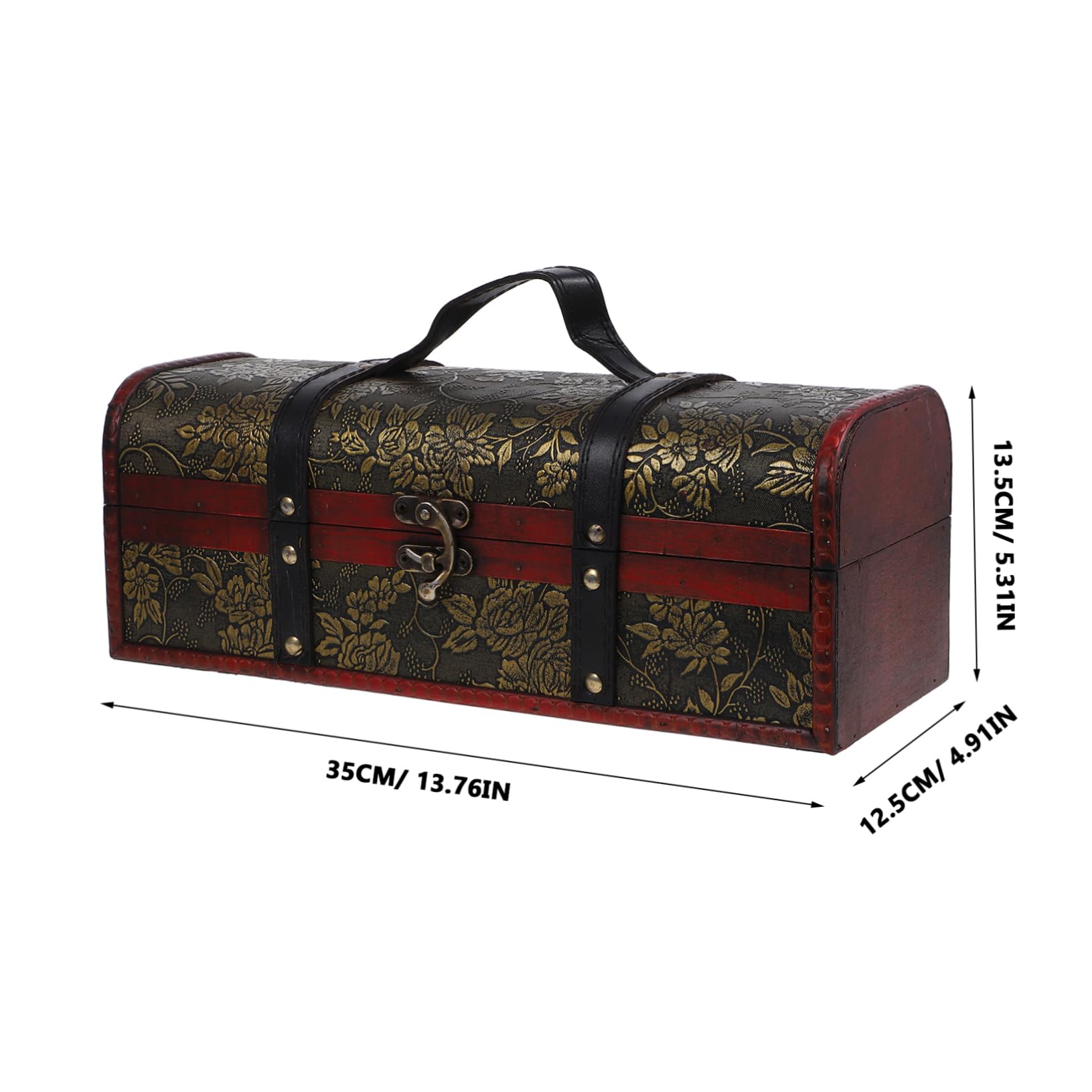 Scatola Bottiglie Vino con Maniglia Scatola Presentazione per Regali Vino Design Vintage per Conservazione Protegge e Facile Trasporto