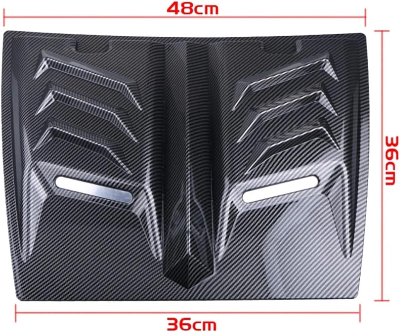 Car Air Flow Intake Hood Scoop Vent Bonnet Decorative Cover Center Side Air Outlet Hood Universal Auto Exterior Access A