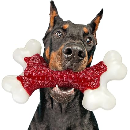 Tough Dog Toys, Dog Toys for Aggressive Chewers Large Breed, Kseroo Aggressive Chew Toys for Large Dogs, Dog Bone Chew Toy Nylon Durable Dog Toys for Large Dogs Dog Extreme Chew Toys Indestructible