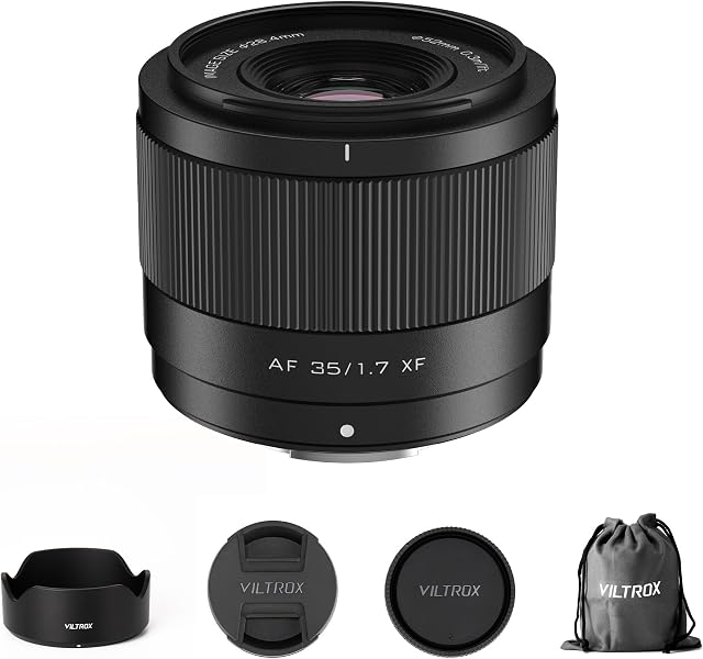 VILTROX 35mm F1.7 Lentille de montage X pour Fuji, APS-C Objectif autofocus Standerd pour caméras Fujifilm X-Mount X-T5 X-H2 X-T50 X-M5 X-T30 II X-Pro3 X-S20 X-E4