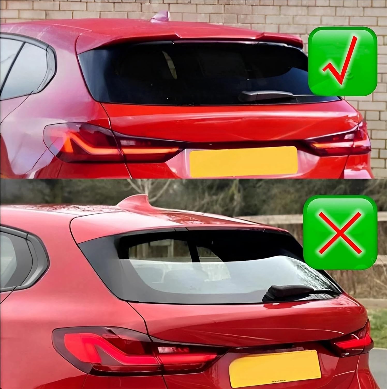Car Rear Roof Trunk Spoiler Compatible for BMW 1 Series F40 118i 120i M135i 2019-2024 Tail Wing Styling Body Kit Black Tuning(Gloss Black)