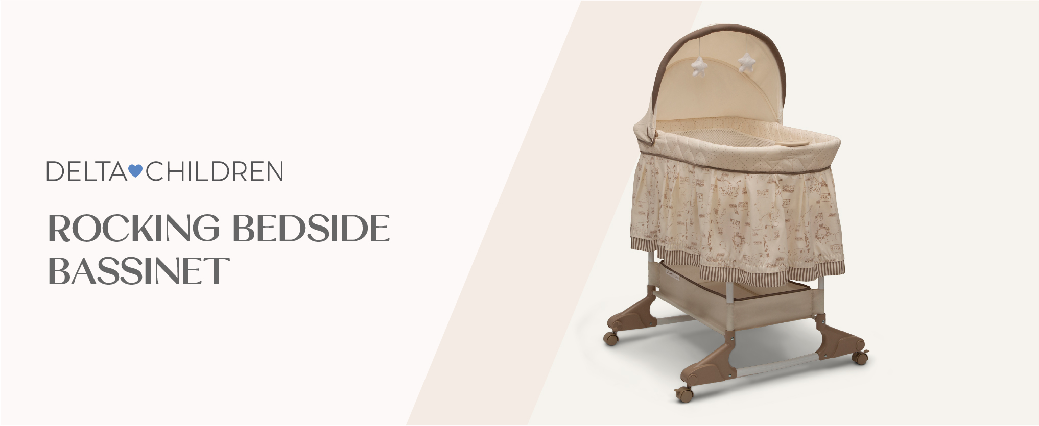 Amazon.com: Delta Children Portable Rocking Bassinet for Newborns