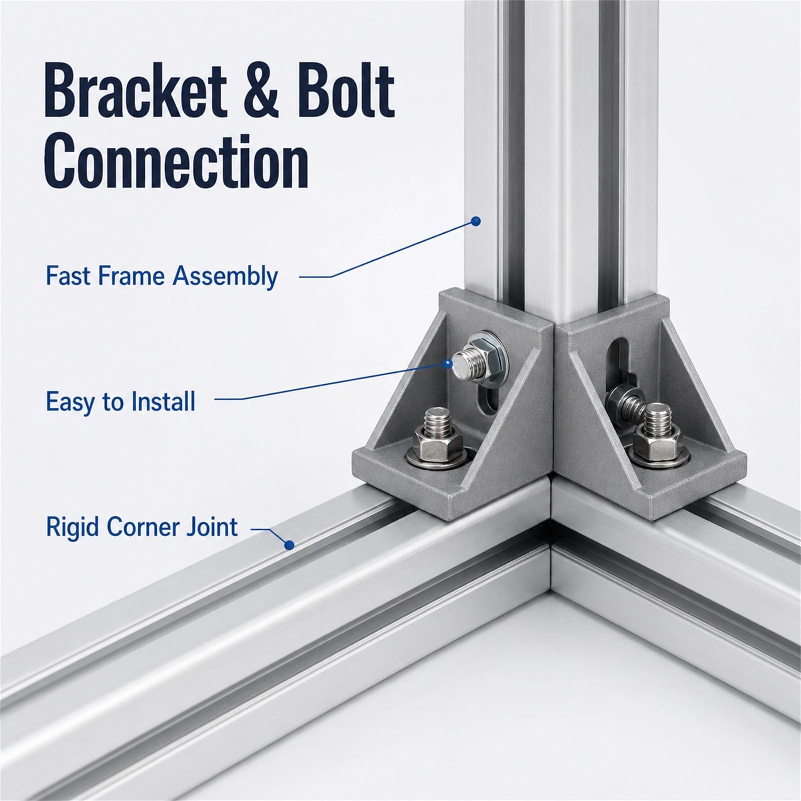 Profil Alu FüR Aluprofil,Eloxiertes Wetterfestes Alu Profil,Aluminiumprofil Extrusions Eloxierte Linearschiene,Guten FlexibilitäT,FüR Industrie,3D-Drucker,DIY