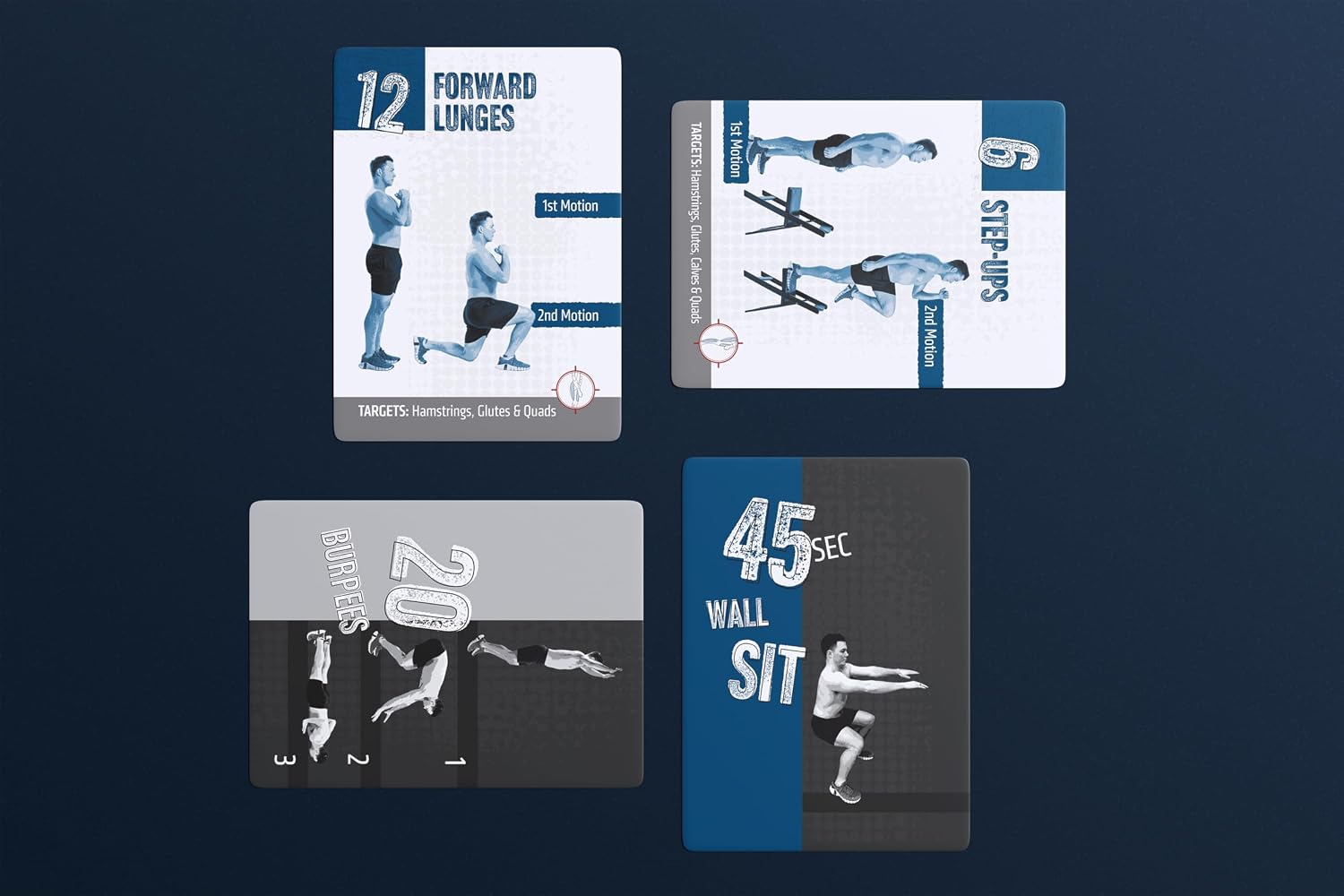 Workout Cards Deck of Death Fitness Family Owned USA Business (Fitness Deck Upper + Lower Body Bundle)
