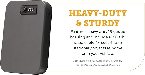 Miniatura 2 de SnapSafe Caja de bloqueo de combinación portátil para pistolas