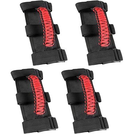 4 X Roll Bar Grab Handles Grip Handle For Jeep Wrangler YJ TJ JK JL Gladiator JT - Foto 5