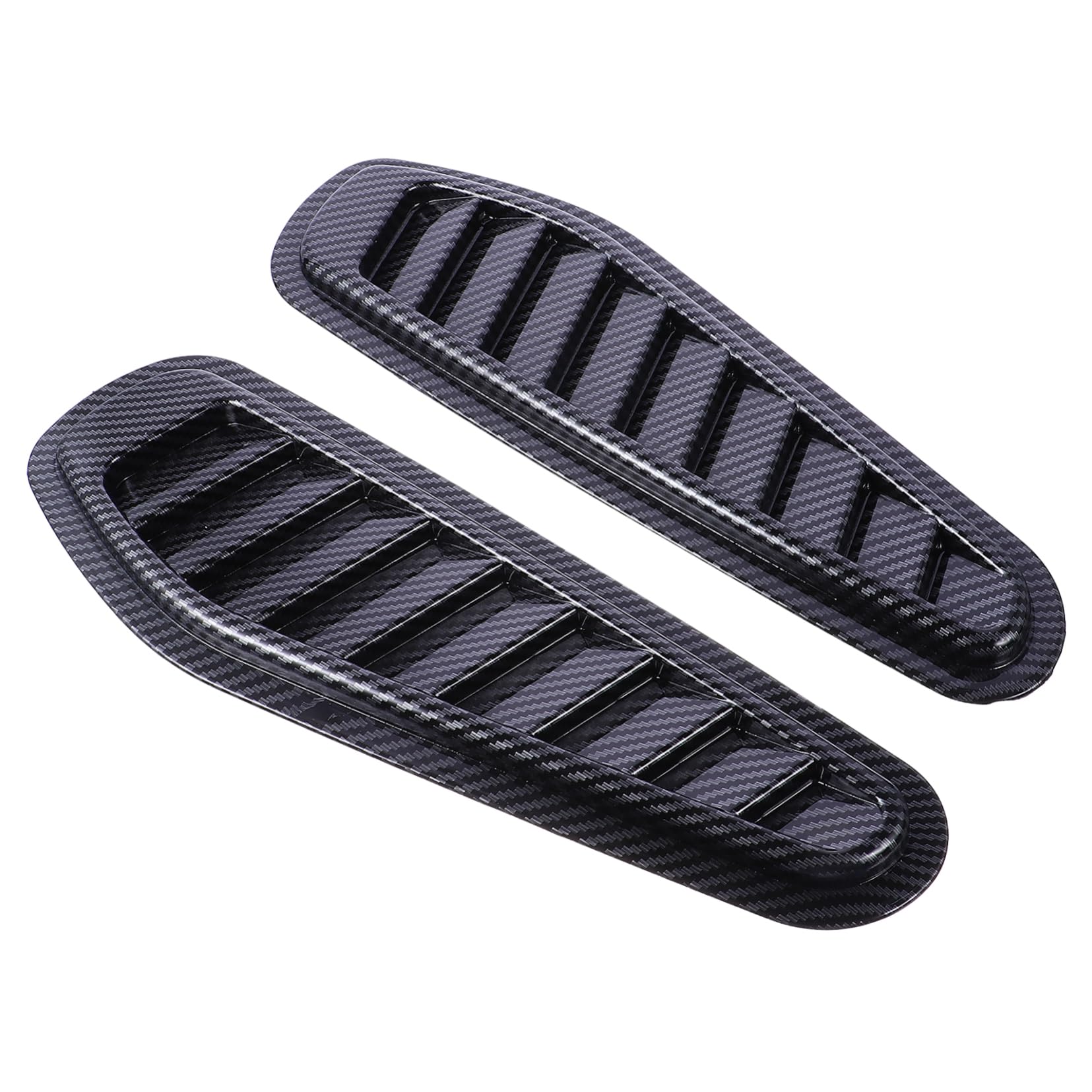 SOESFOUFU 2Pcs Style Side Vent Stickers for Car Hood Air Flow Decoration Durable Auto Accessory with Strong Adhesion Easy Installation No Damage Fit