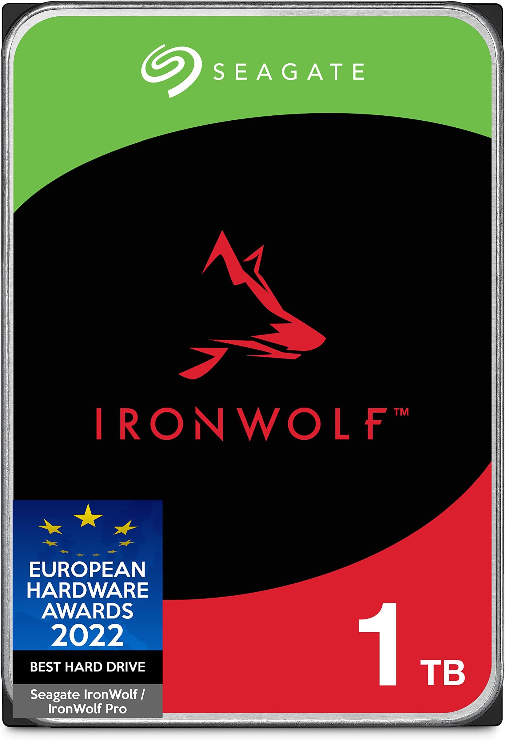 Seagate IronWolf 1TB NAS Internal Hard Drive HDD – CMR 3.5 Inch SATA 6Gb/s 5900 RPM 64MB Cache for RAID Network Attached Storage – Frustration Free Packaging (ST1000VN002), Model:ST1000VNZ02/VN002