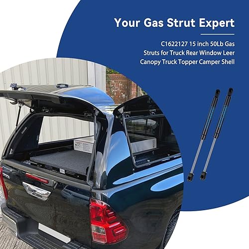 Miniatura 150 de ARANA C16-04154 - Puntales de gas de 15 pulgadas y 24 libras, para cubierta Snugtop, cubierta de cámper, piezas de repuesto para tapa de camión, 2