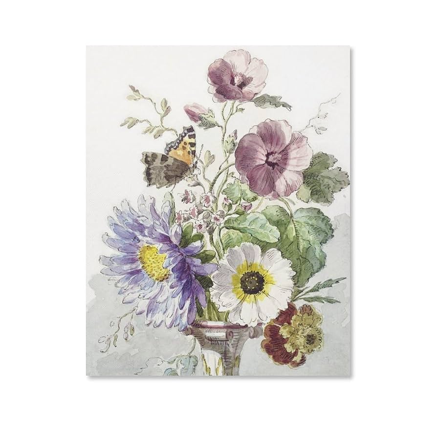 Amazon.co.jp: 絵画 花がいっぱいの花瓶インテリア 絵画 細かい