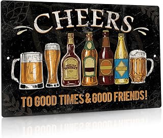 Putuo Decor Bar Signs For Home Bar Wall Cheers To Good Time To Good