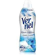 Vernel Fresh Control Cool Fresh Fabric Softener 37 Washes, Wash Fragrance for 24/7 Long-lasting Freshness, with Odour Neutralization Technology, Recyclable Bottle