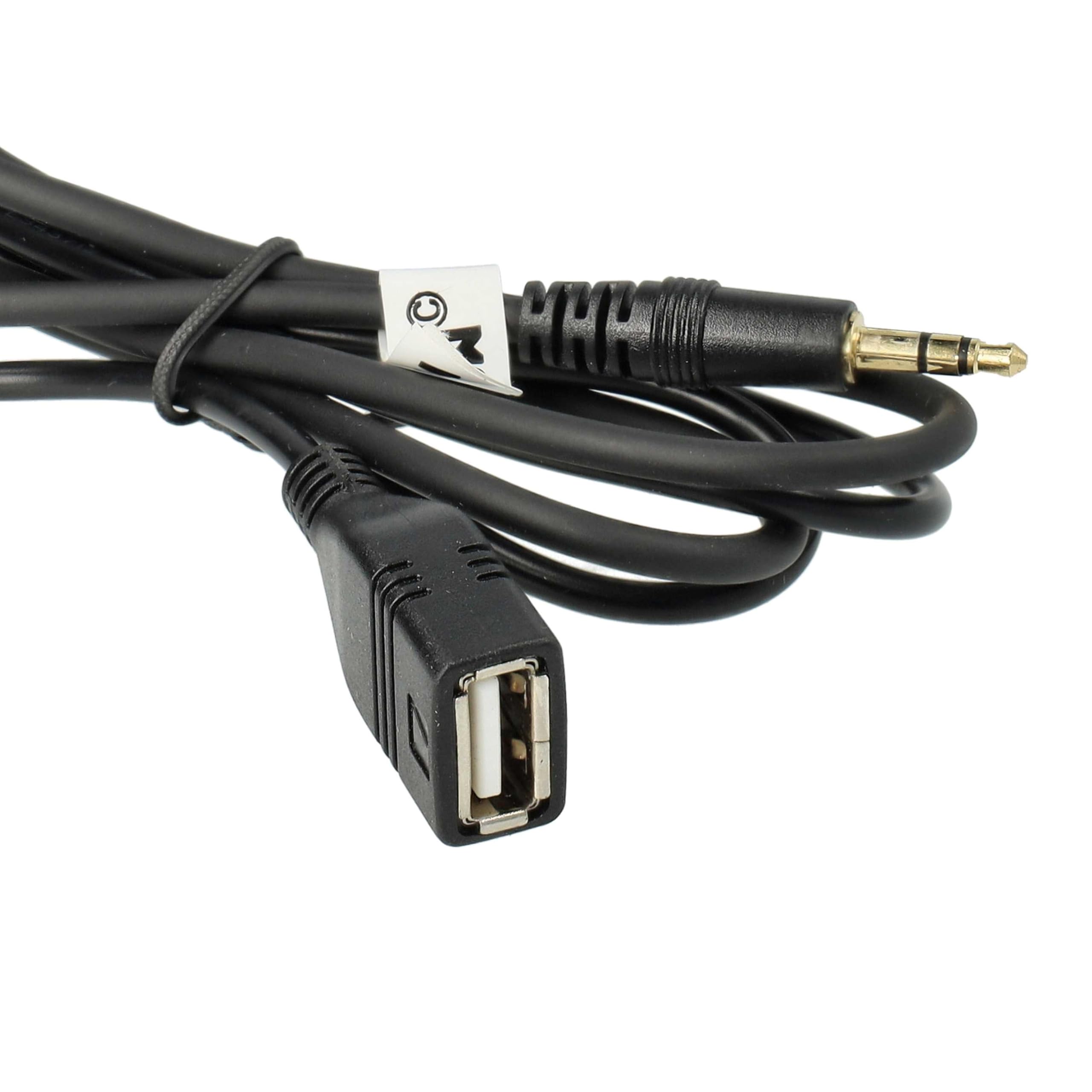 vhbw cavo adattatore audio AUX USB per autoradio (145 cm) compatibile con Toyota Venza 2009-2010, Yaris 2006-2010 - USB