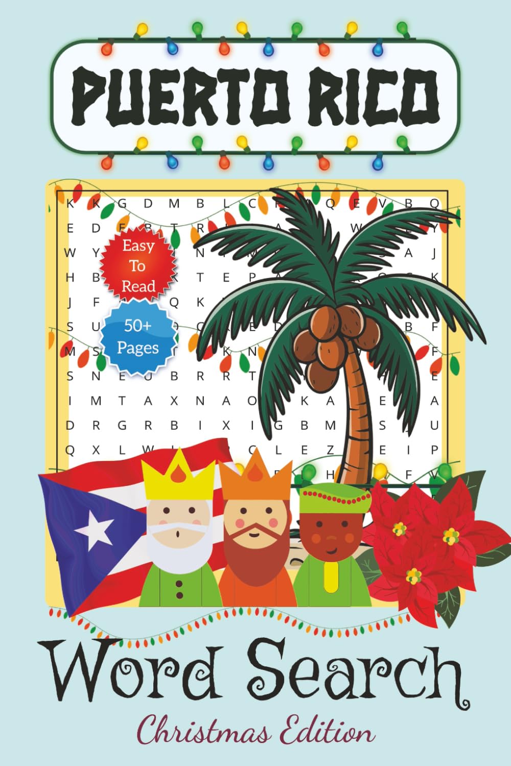 Puerto Rico Word Search Christmas Edition: Lean Spanish Word Search Puzzle Book About Christmas in P.R. | Gift or Souvenir for Puerto Rico Travel... ... Stuffers (Puerto Rico Word Search Series)