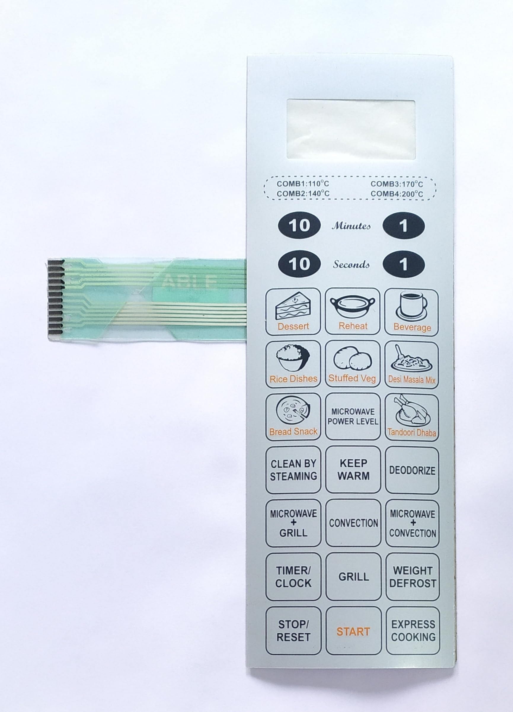 ABLE 25SC4 Microwave Oven Membrane Keypad