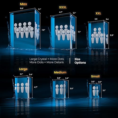 Miniatura 2 de STRONGUS Regalos de fotos de cristal 3D para mujeres, mamá, novia, él, ella, novio, papá, cumpleaños, aniversario, regalos personalizados en 3D para