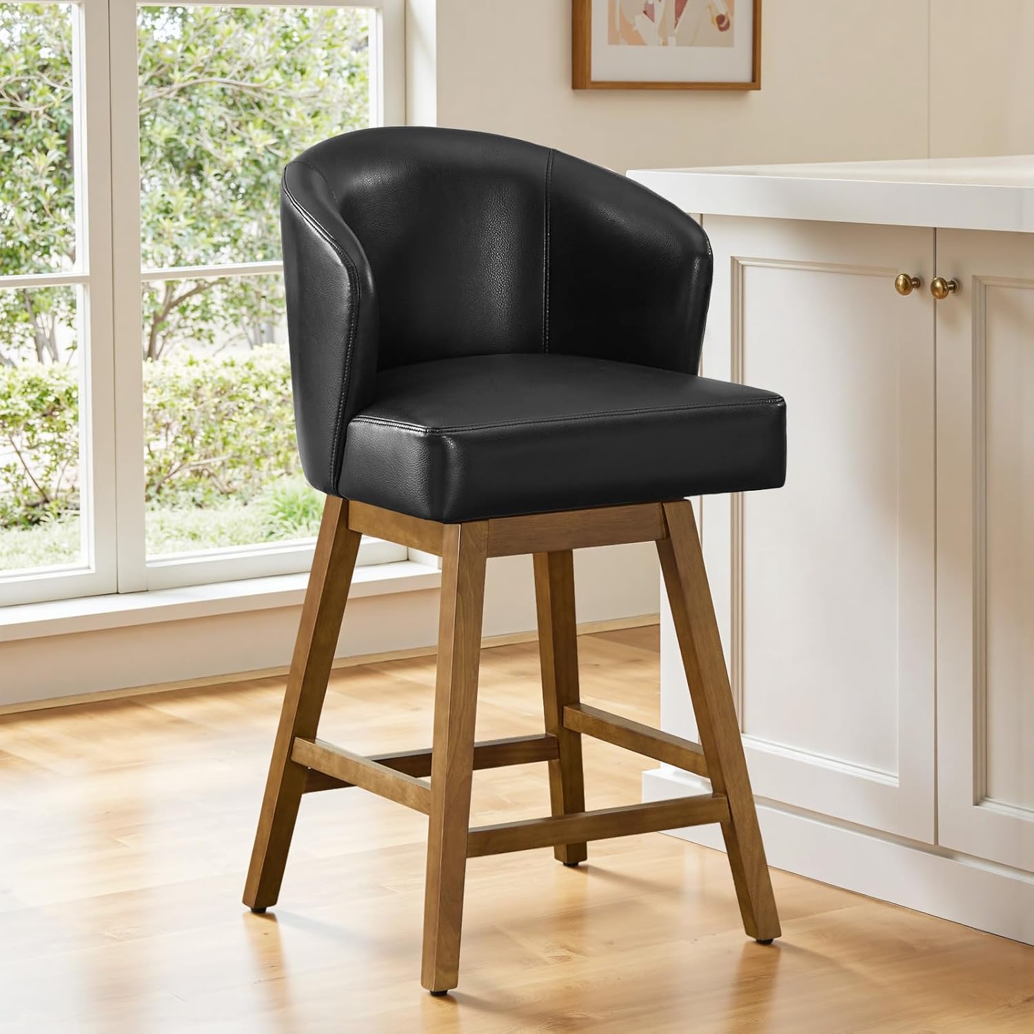 Amazon.com: WOOW DEPOT Swivel Counter Height Bar Stools Set of 1, 26 ...