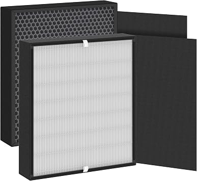 2-Pack Fit50 Replacement Filter Compatible with FF50 for BreatheSmart Fit50 Purifier, 23-in-1 Filters + 2Pre-Filters