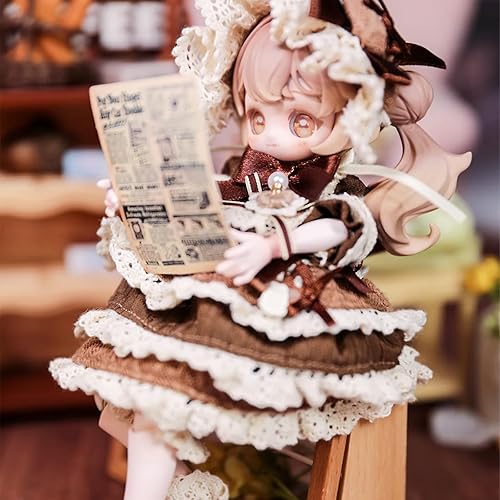 Miniatura 8 de CALEMBOU BJD - Caja ciega de la serie Treasures Vintage de 5.9 in, muñeca articulada de bola, linda muñeca de vestir con articulaciones, colección