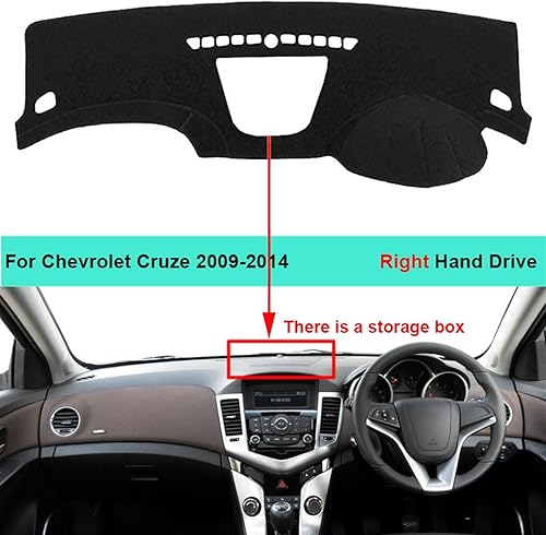 Miniatura 3 de Cubierta del tablero de instrumentos del coche, alfombra para chevrolets Cruze 2009 2010 2011 2012 2013 2014 parasol auto mat anti-sol (color  RHD