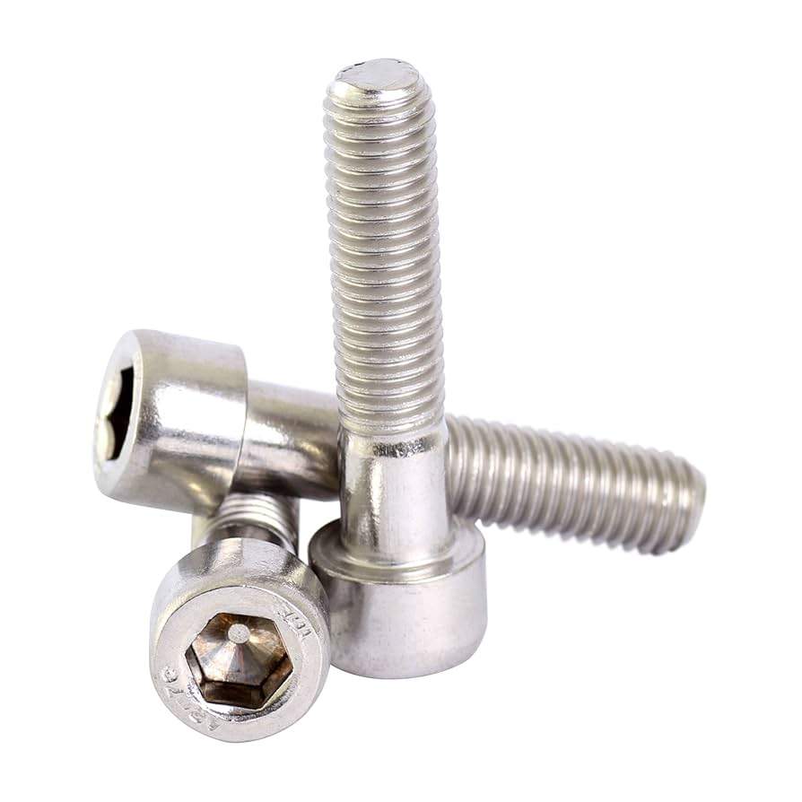 M8x10mm Hex Socket Button Head Cap Bolts Screws Stainless Steel 25pcs - Black - Bed Bath