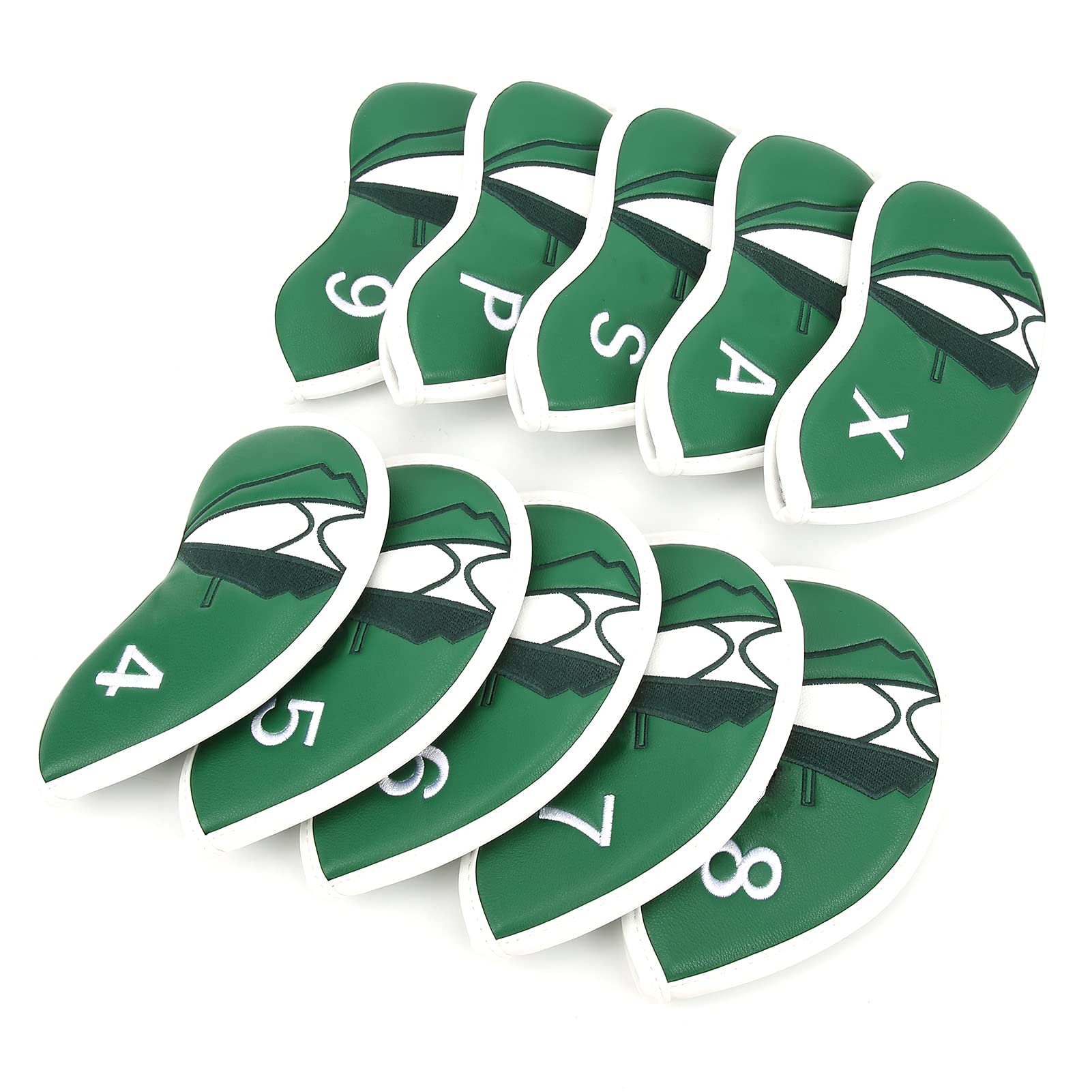 10 Unidades de Fundas para Cabezas de Palos de Golf, Juego de Fundas Impermeables y a Prueba de Polvo con Interior de Felpa numerado, Protector de Palos de Golf de Tela PU Gruesa
