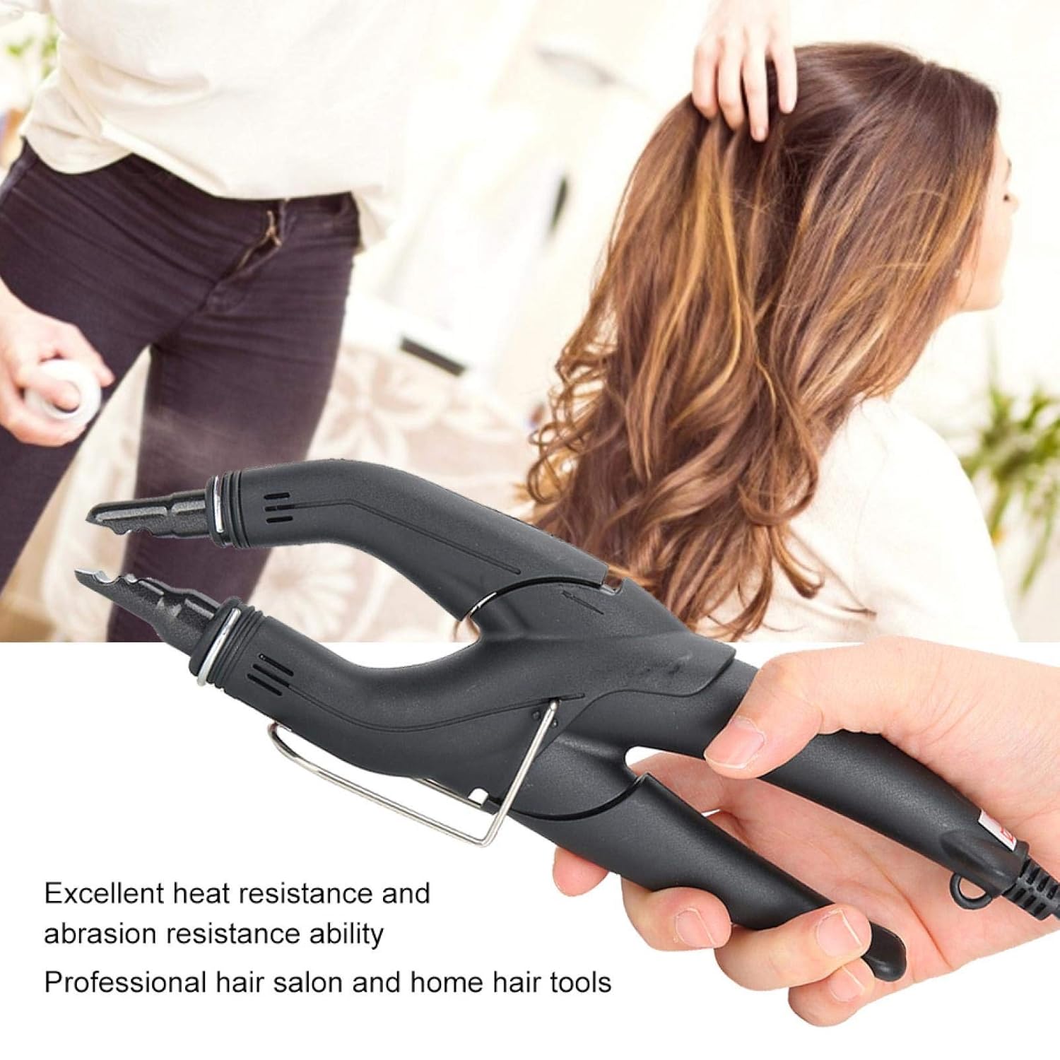 Hair Extension Iron, Adjustable Temperature Hair Connector Professional Wig Styling Tool for Salon Household Use