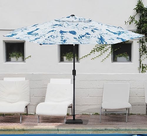 Miniatura 3 de Sombrilla de patio de 9 pies, toldo de repuesto mejorado para mesa de mercado, 8 varillas