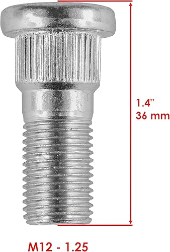 Miniatura 3 de Caltric Buje de freno trasero izquierdo/derecho con espárragos compatible con Kawasaki Mule 4010 Diesel 4x4 KAF950F 2009-2013