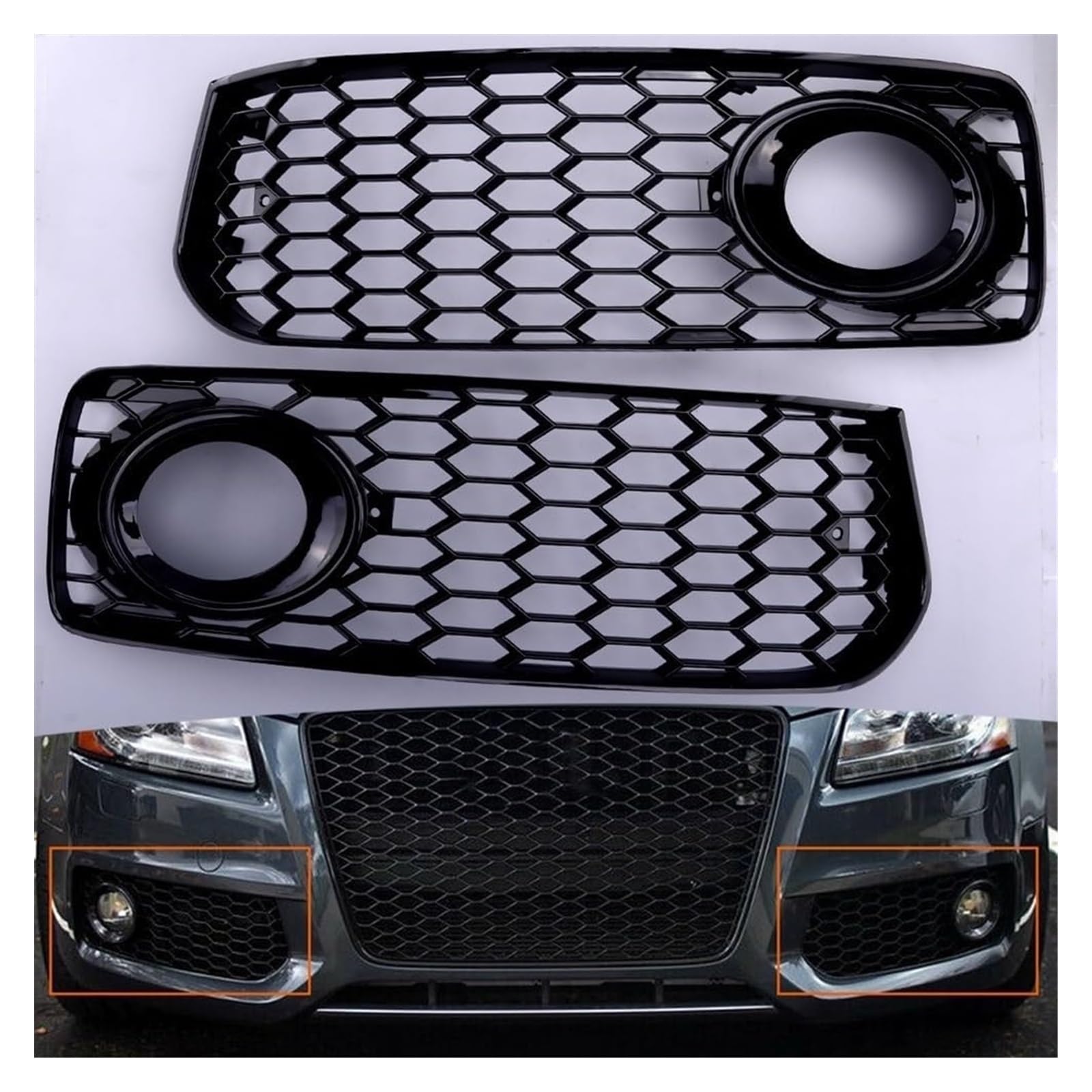 Garniture couverture calandre centrale pour restyling de calandre voiture - 6