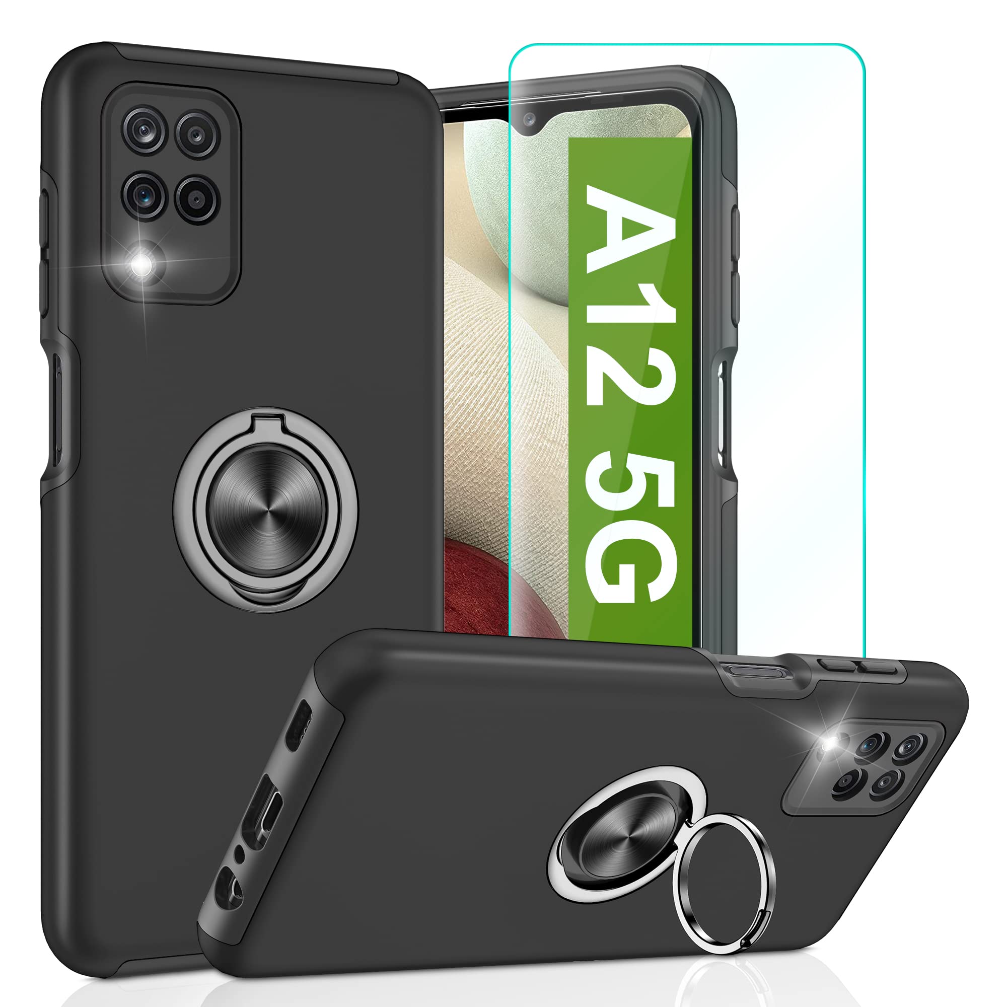 Pilaru For Samsung Galaxy A12 Case Upgraded Shockproof Airbag