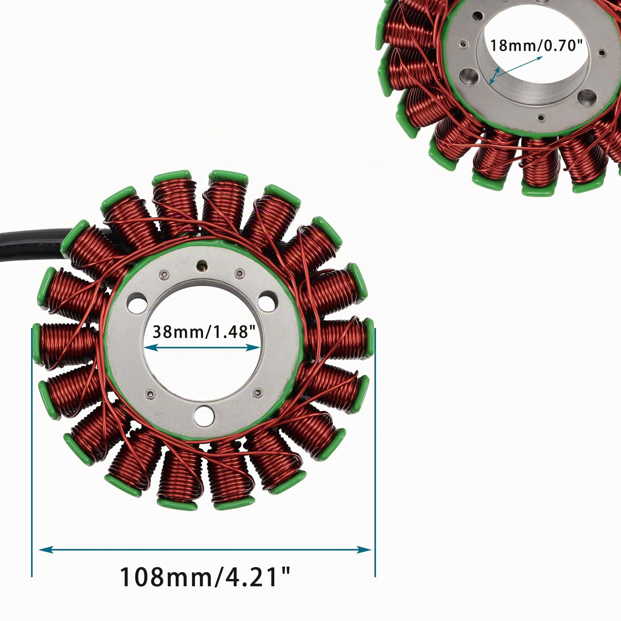 GOOFIT 18 bobina moto magneto statore bobina generatore di accensione accessori motore sostituzione per Suzuki SV650 SV650S ABS Dl650 Vstrom SV 650